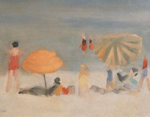 Clarice Beckett Beach Scene